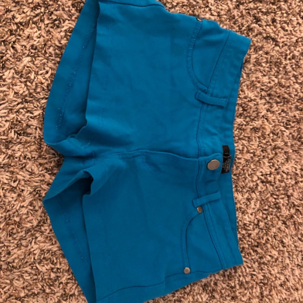 Blue Stretch Shorts